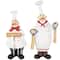 White Chef Kitchen Bottle Opener Holder Sculpture Set with Beer & Wine Bottle Accessories